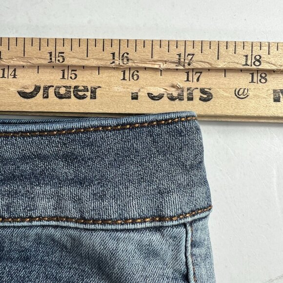 One Teaspoon Jean Women 34x26* Free Birds Low Rise Skinny Crop Blue Denim Tag 32 - Picture 16 of 16